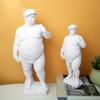 Creative Fat David Portrait Sculpture Resin Craft Human Body Abstract Statue Home Decor Desktop Ornaments Garden Art Decoration
