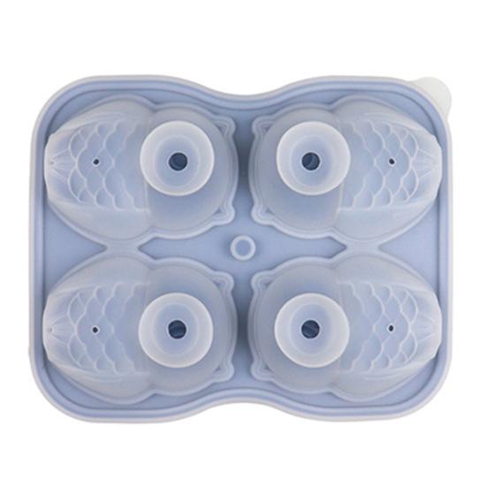 Форма для кубиков льда с воронкообразными крышками. Форма для льда в виде пингвина и совы из пищевого силикона. Изготовитель кубиков льда в виде животных.