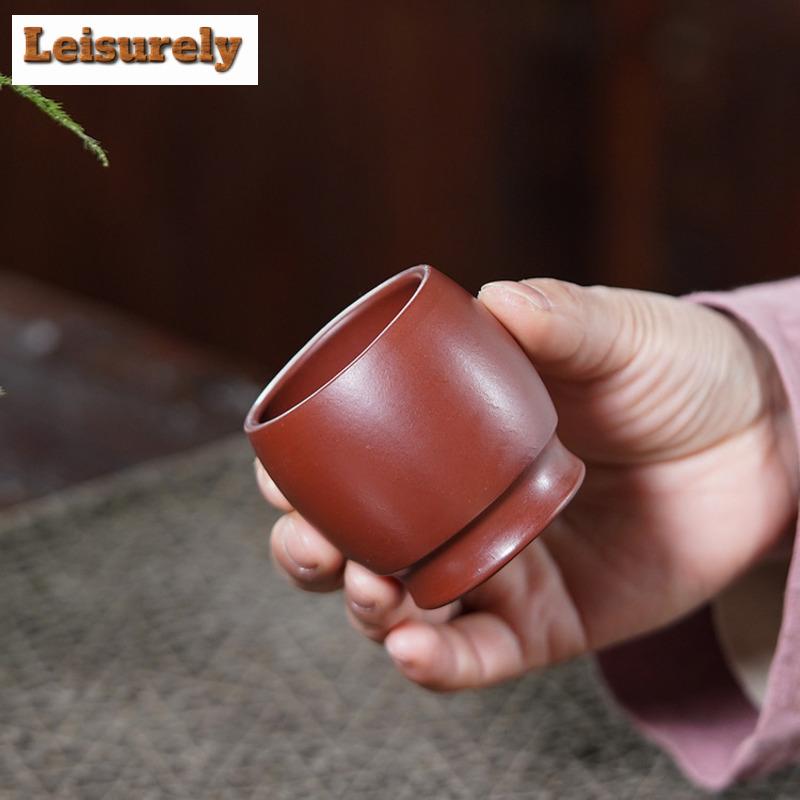 110 мл Исинская фиолетовая глина Бамбуковая чайная чашка Традиционная чайная пиала Набор чашек Дегустация чая Ароматная чашка Чашки мастера Цзяньчжань Чайная посуда