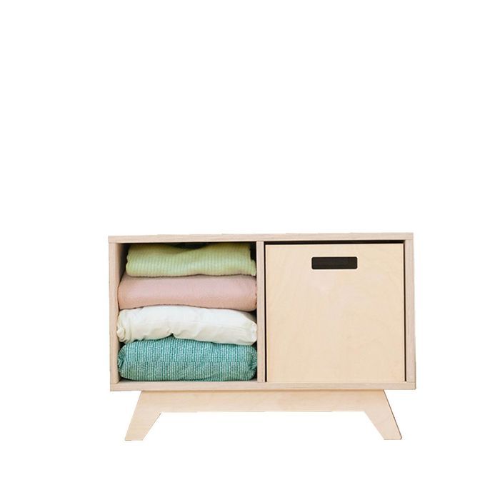 Meuble de rangement NABOSKY verni 1x2