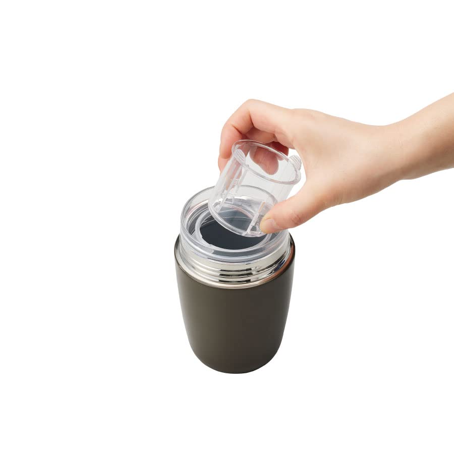 MOTTERU Термобутылка Drip Anywhere (Фисташково-зеленый) Термос из нержавеющей стали Термос из нержавеющей стали Бутылка для горячего кофе Кофейный термос Вакуумный двойной
