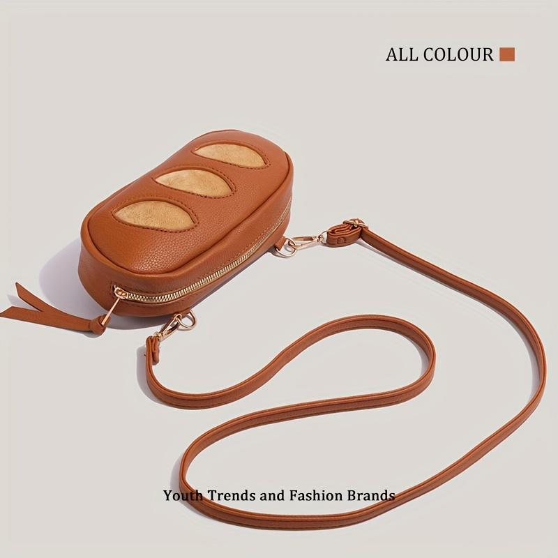 Creative Bread Baguette Bag New Personality Crossbody Bag Multifunctional Strap Cute Fashion Shoulder Commuter Bag