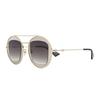 Sheet with Metal Frame Aviator Sunglasses Women's Gold