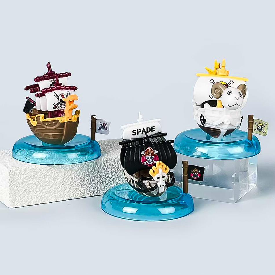Аниме One Piece-серия Пиратский корабль Слепая коробка Мешок-сюрприз Игрушки Кукла Милая Аниме Фигурка Настольные украшения Коллекция