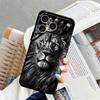Черный Мягкий Чехол для Телефона для iPhone XR 7 8 17Air 15 16 14 Plus XS Max 13 12 11 17 Pro Max Животный Узор Лев
