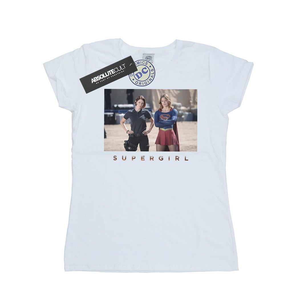 DC Comics Womens/Ladies Supergirl TV Series Sisters Photograph Cotton T-Shirt