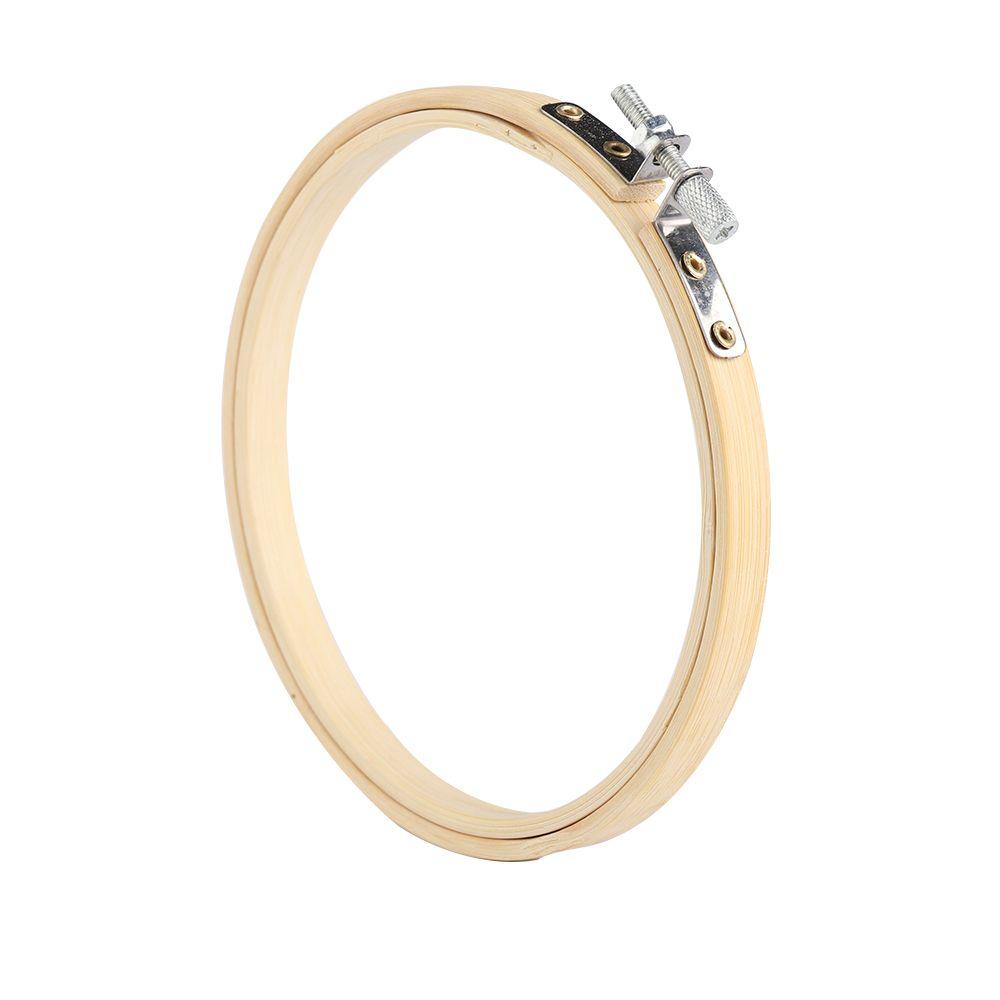 Fashion Handmade Bamboo Sewing Tools Embroidery Hoop Round Loop Cross Stitch Frame