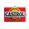 Oil Castrol Sign Motor CASTROL Vintage Metal SIGN OIL Aluminum MOTOR Wakefield