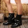 Fashion Booties Platform Trouser Leaf Knight Boots Pointed Autumn Winter Women's Shoes