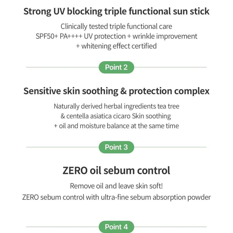 WellDerma - Teatree Herb Tox Cica Sun Stick
