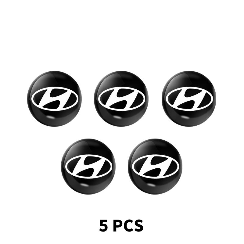 2/5/10pcs Car Door Lock Keyhole Protection Stickers Emblem For Hyundai Tucson IX35 I30 I20 Kona Coupe Veloster I40 Getz AH4