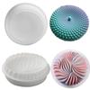 Круглая форма для муссового торта, для выпечки, большая, с текстурой дюн, силиконовая форма, 3D, геометрические жемчужины, кондитерские инструменты, для шоколада, кухонные аксессуары