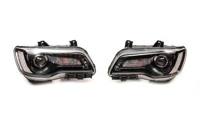 Передние фары Black Edition (2 шт) для Chrysler C300 2011-2023 гг
