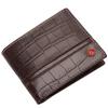 Denial Коричневый тисненый кожаный кошелек для мужчин | Кошельки мужские с блокировкой RFID | Мужской кожаный кошелек