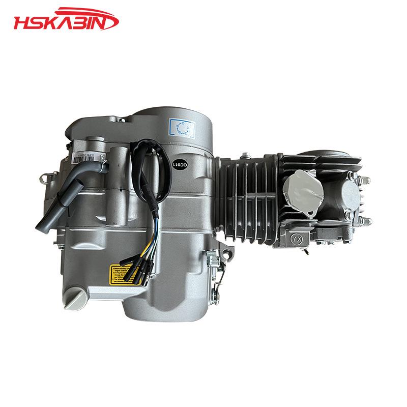 Двигатель с кик-стартером, ручным сцеплением и четырехступенчатой коробкой передач для мотоциклов и квадроциклов 125 куб. см