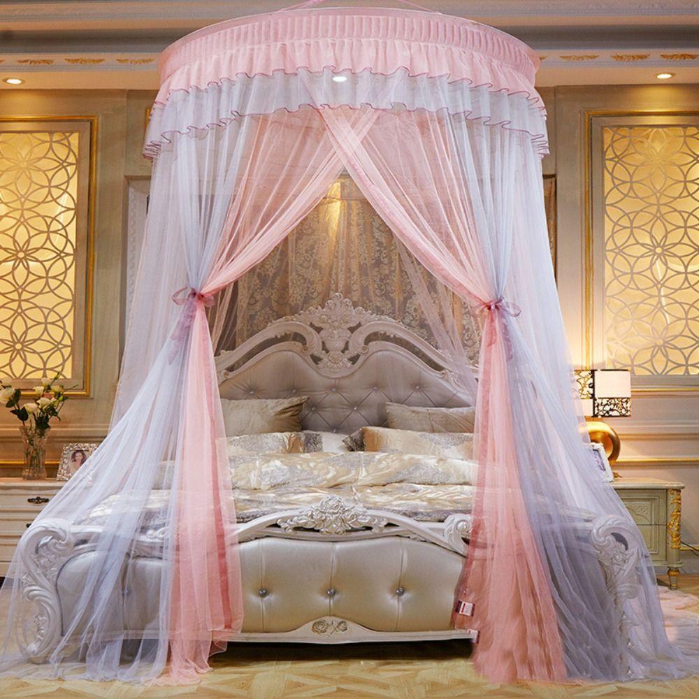 Elegant Home Decoration Mesh Queen Size Lace Bed Tent Mosquito Net Bedding Article Bed Canopy