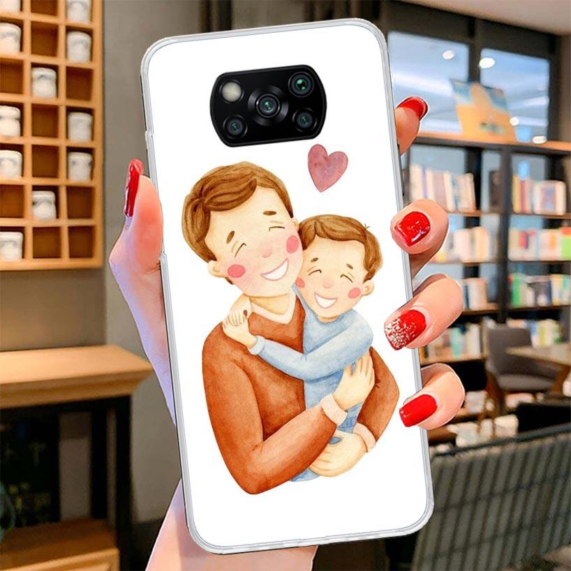 Dad And Baby Girl Boy Cover Phone Case For Xiaomi Poco F7 Ultra X7 X6 X5 Pro M7 Redmi 15C 15 13C 13 12C 12 10C 10 9A 9C 9T 9 She