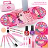 Kids Makeup Kit for Girls, 60 Pcs Little Girls Princess Toys Real Washable Pretend Play Cosmetic Beauty Makeup Set, Non-Toxic