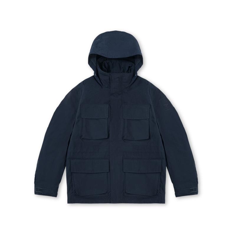 Timberland Модная простая куртка с капюшоном три в одном, водонепроницаемая, ветрозащитная, дышащая, теплая, мужская куртка темно-сапфирово-синего цвета A5MBP-433