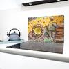 GLASS PROTECTIVE PLATE FOR STOVE 80x52 MOSAIC