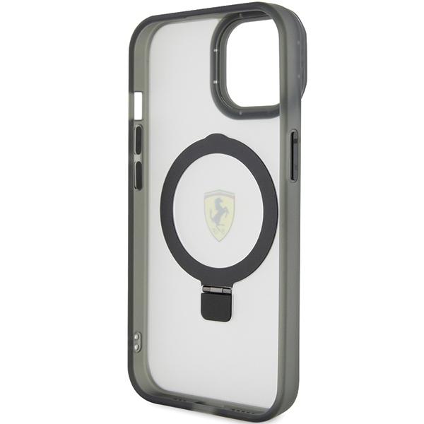 Ferrari Fehmp15Suscak Iphone 15 / 14 / 13 6.1 Czarny/Black Hardcase Ring Stand 2023 Collection Magsafe