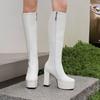 New Global Hot-selling Thick-soled Fashion Knee Boots, Autumn and Winter New Warm Super High and Thin Large Size