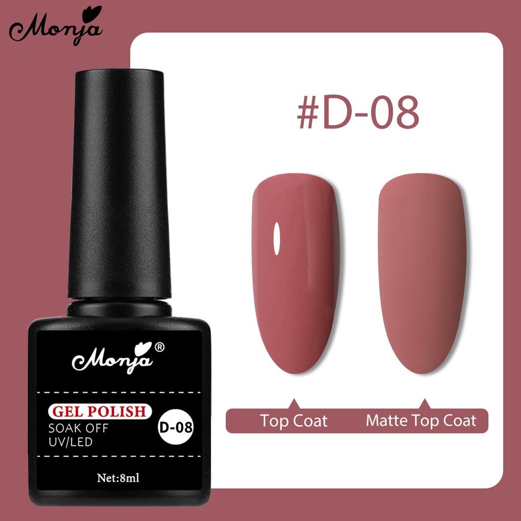 monja 17 цветов 8 мл флакон для дизайна ногтей гель УФ-лак для рисования живопись быстросохнущая замачиваемая лампа отверждение лаки лак DIY дизайн маникюра инструменты для красоты