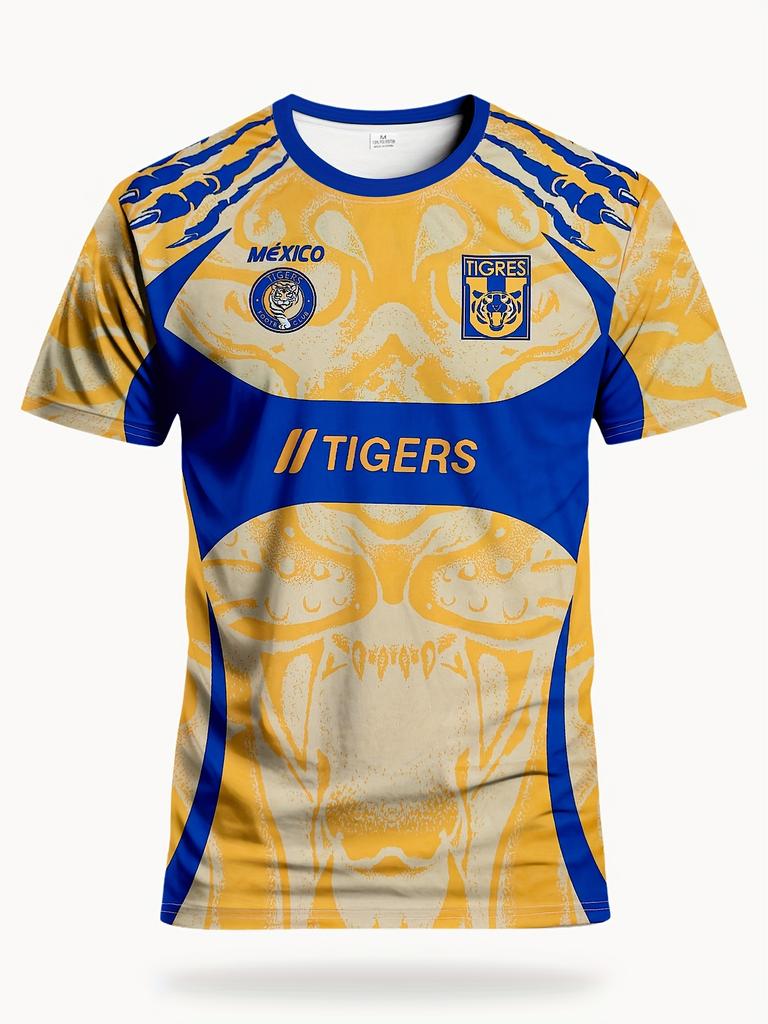 Mexican football jersey 3D printed quick-drying T-shirt suitable for both men and women, for summer outdoor sports wear.