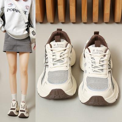 Женские летние кроссовки «папины кроссовки» на толстой подошве, сетчатые, дышащие и легкие, для бега, повседневные, спортивные