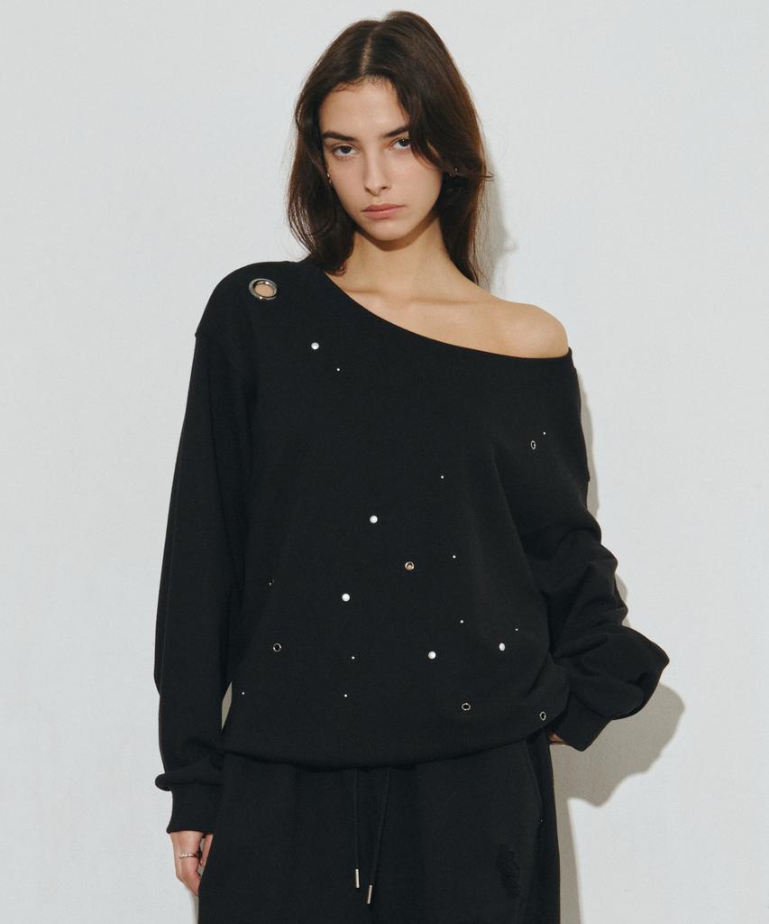 MIDNIGHT MOVE Eyelet Mtm (Black)
