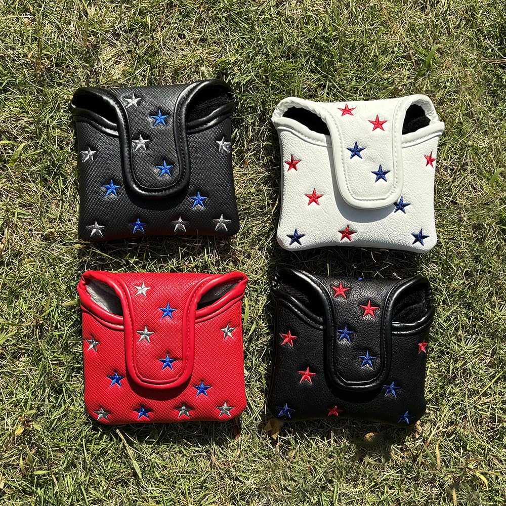 Чехол для паттера, чехол для молотков с магнитом, совместимый с TaylorMade Spider Cameron Odyssey Clover USA Star, 1 шт. (Серый)