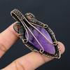 Ювелирные изделия шкентеля аметиста чистой медной проволоки обернутые Хандмаде для подарка