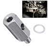 Stainless Steel 1/8'' BSPT Oil Pressure Sensor Sendor Tee Adapter To 1/8 NPT Gauge T-Piece Car Accessories VR-OGA02