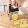 Обновите свою кухню с помощью волнистого ножа-измельчителя 1 шт. — волнистый нож для фруктов, овощей, салата, моркови, картофеля и картофеля фри