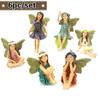6 Piece Set Creative Flower Fairy Decoration Garden Micro Landscape Ornament Plug-in Flower Fairy