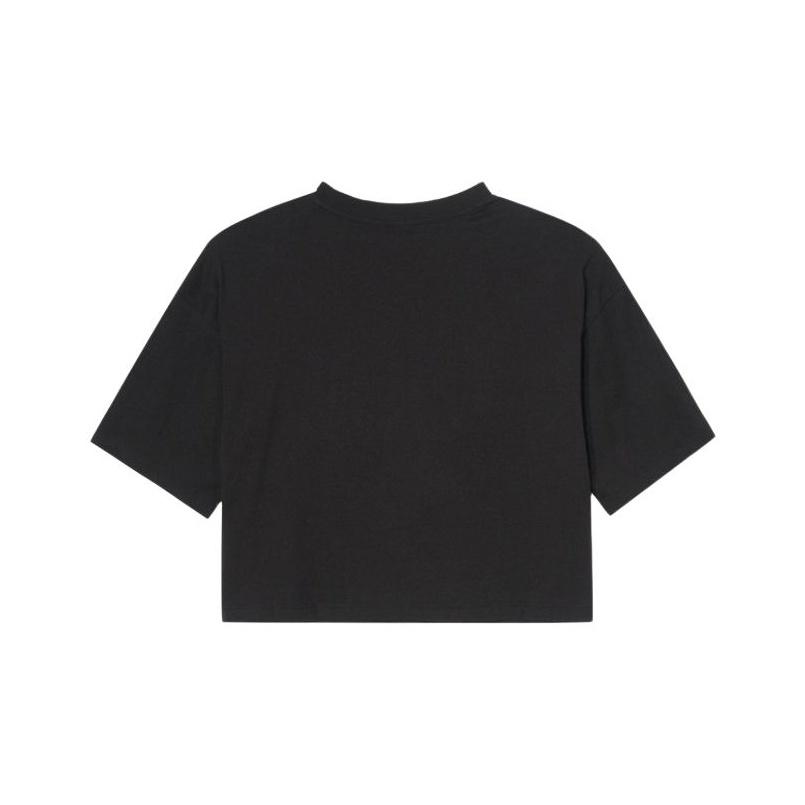 Puma Дышащая Простая Футболка с Коротким Рукавом и Круглым Вырезом Женские Топы 625605-01