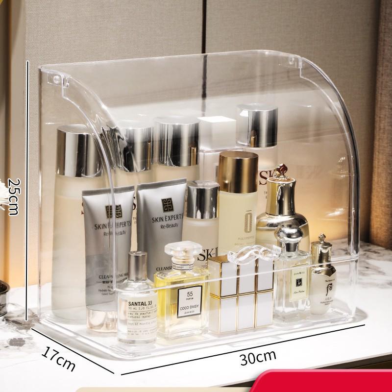 Акриловый пылезащитный органайзер для косметики и кистей