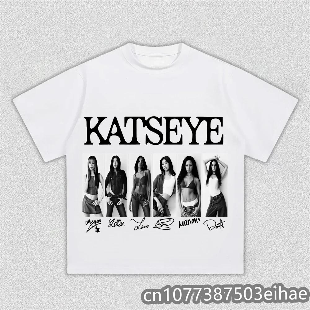 Katseye Girl Pastel Anime Aesthetic Grunge Graphic TShirt Y2k Gothic Korean Comfortable Breathable Unisexs Fashion Top