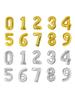 32-Inch Aluminum Foil Number Balloons Gold Silver Birthday Baby One Year Old Decorative Photography Balloons Celebration Supp...