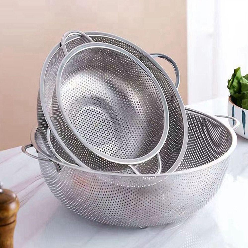 Sieve Kitchen Tool Accessories Colander Basket Fruit Rice Vegetable Washing Basket Drain Basket