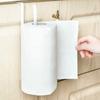 Paper Roll Holder Towel Rack Cling Film Storage Rack Bathroom No Punching Storage Rack Hanging Shelf Kitchen Tissue Accessories