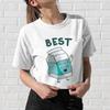 Best Friends T-Shirt Women Harajuku Kawaii BFF T-Shirt 90s Graphic Cartoon Tshirt Funny