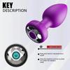 Vibrator with 10 Vibration Speeds Wireless Remote Control Vibrator Anal Plug Small Discreet and Silent Mini Sex Toys for Couples