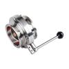 Manual Stainless Steel Hygienic Quick-Clamp Butterfly Valve