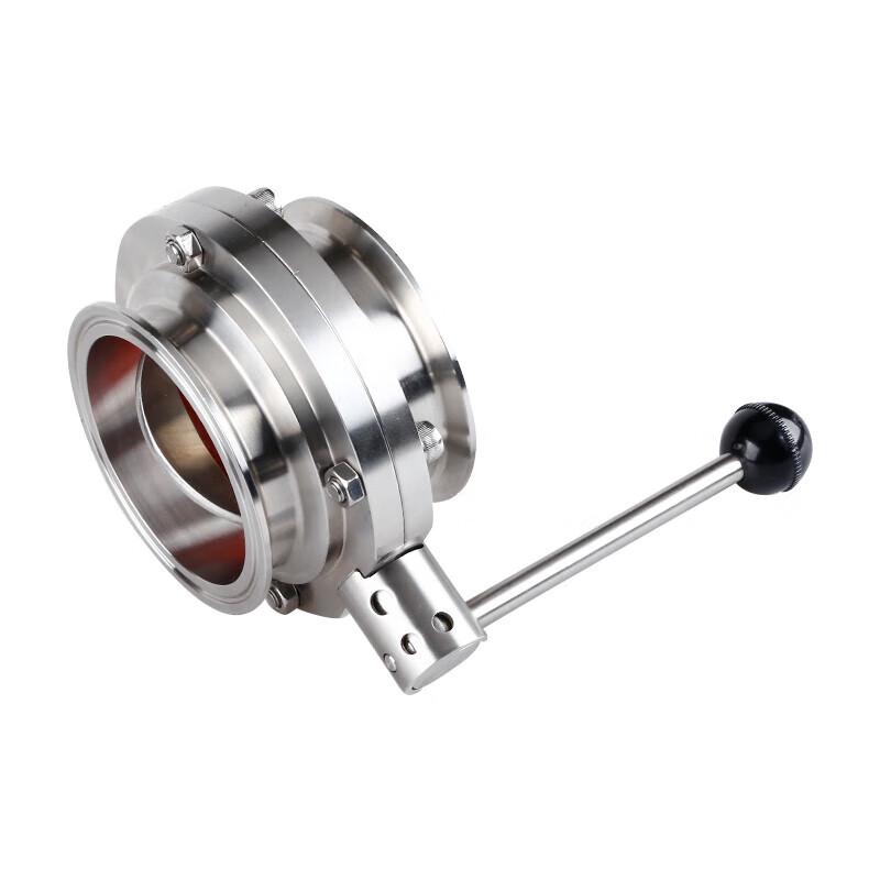 Manual Stainless Steel Hygienic Quick-Clamp Butterfly Valve