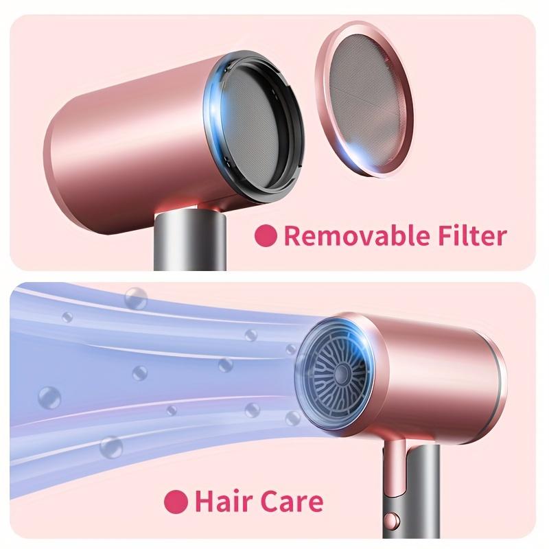 Профессиональный ионизированный фен с диффузором и концентратором, а также подвесной подставкой для вьющихся волос Фен с отрицательными ионами и насадкой