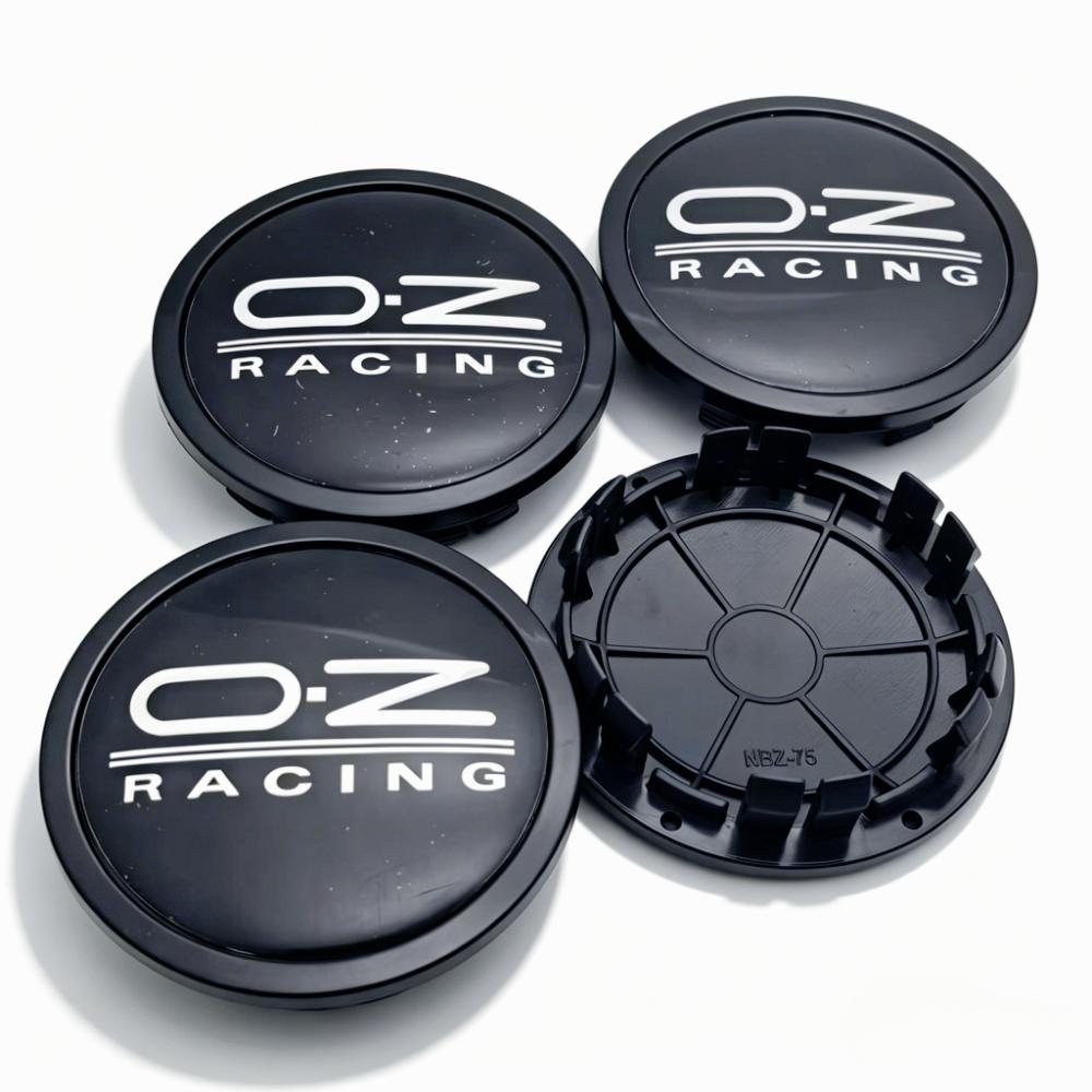 4pcs OZ Racing Logo Emblem Car Wheel Center Caps 75MM Clips 65MM Rim Hubcaps Dust Cover O.Z Badge HXFG67 Wheels Hub Cap Car Accessories