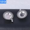 Natural Necklace Hollowed Out Crysatl Small Fresh Sunflower Chrysanthemum Clavicle Necklace Pendant Female