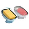 Luxurious Double-Layer Suction Soap Dish: No-Drill, Water-Free, Trendy Bathroom Accessory with High-End Design