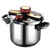 Clip-on Pressure Cooker Stainless Steel Cook And Serve Pot With Foldable handle,Suitable for Induction and Stove-top